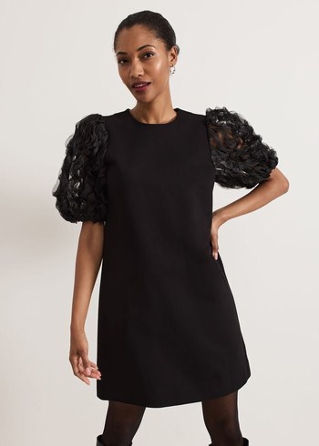 Phase Eight Aida Shift Dress Black Canada | MAJEIR-089